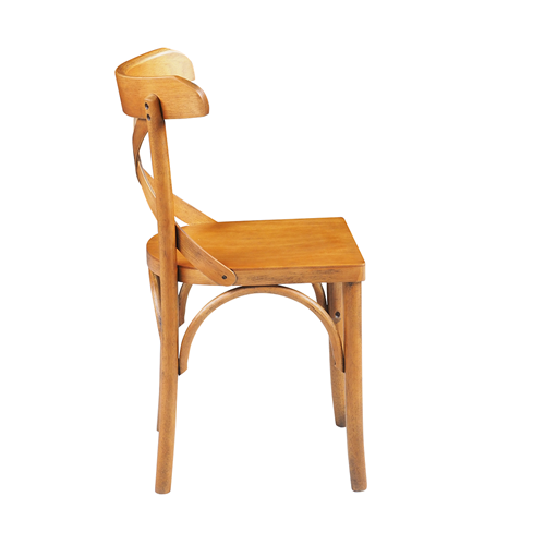 Cadeira Crossback - carvalho, marrom, frete grátis